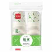 齐心 L303 健康纸杯50个装7安