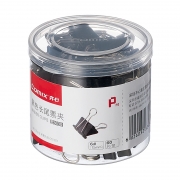齐心 B3630 黑色长尾票夹 6#（15mm 150筒/CAR） 黑